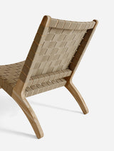 Masaya Lounge Chair | Beige Outdoor Straps Lounge Chair MasayaCo 