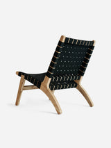 Masaya Lounge Chair | Black Outdoor Straps Lounge Chair MasayaCo 