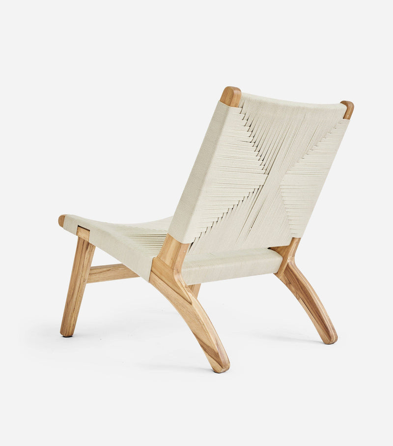 Masaya Lounge Chair - Naturaline Cross Braided Cord