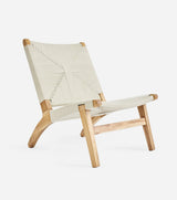 Masaya Lounge Chair - Naturaline Cross Braided Cord