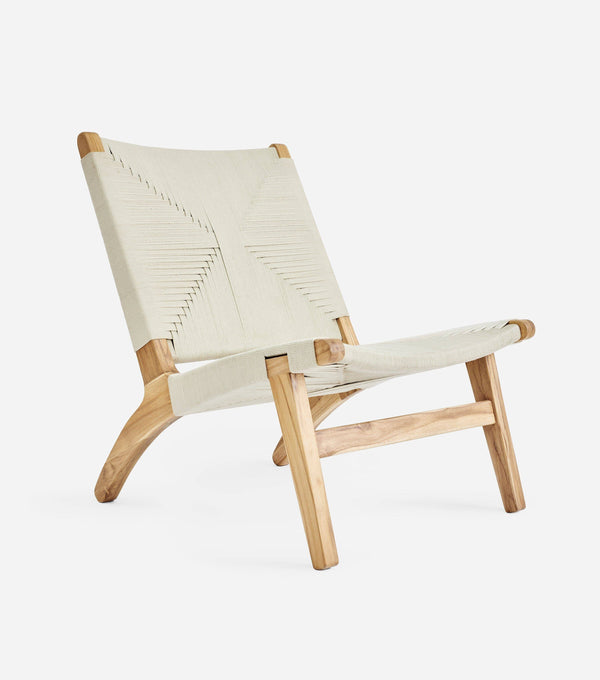 Masaya Lounge Chair - Naturaline Cross Braided Cord