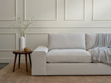 Medley Blumen Bumper Sectional in Natural Latex Bumper Sectional Medley 