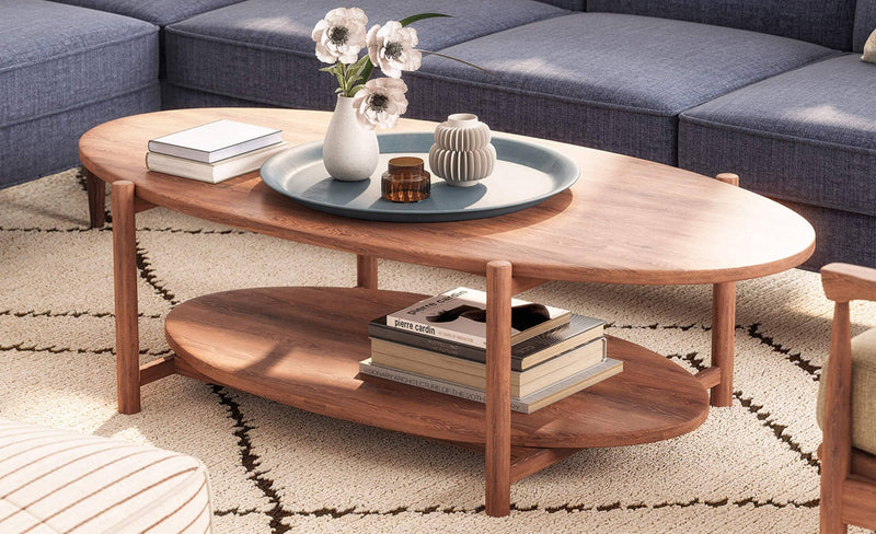 Medley Iris Oval Coffee Table Coffee Table Medley 