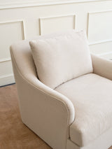 Medley Kaydan Swivel Chair in Natural Latex Accent Chair Medley 