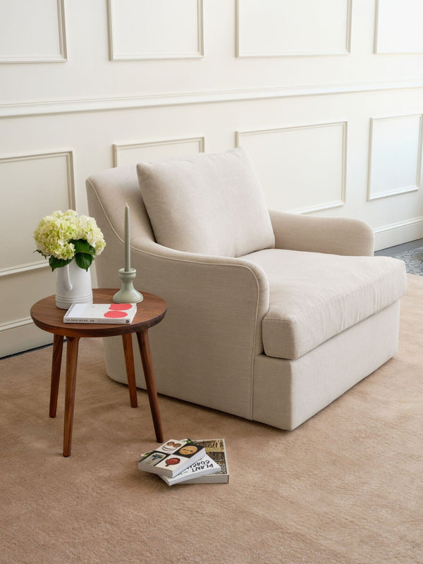 Medley Kaydan Swivel Chair in Natural Latex Accent Chair Medley 