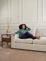 Medley Rio Plush Chaise Sectional in Natural Latex Chaise Sectional Medley 