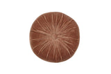 Mini Velvet Round Throw Pillow Throw Pillows Casa Amarosa Mocha Brown 