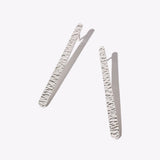 Minimal Stick Earrings Earrings Mulxiply Sterling Silver 