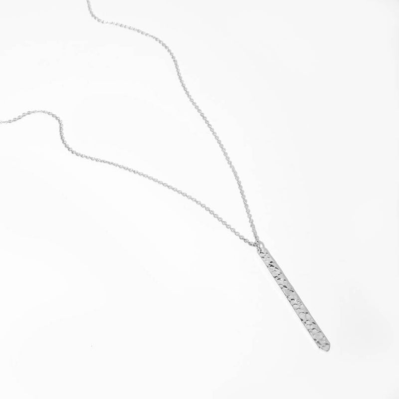 Minimal Stick Necklace Necklaces Mulxiply Sterling Silver 