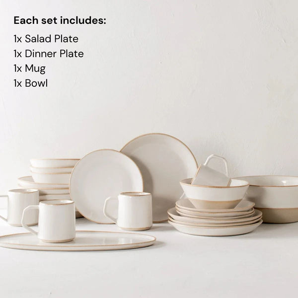 Minimal Stoneware Dinnerware Set