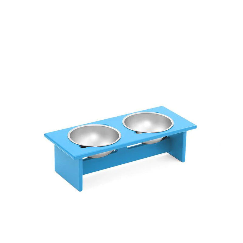 Minimalist Double Dog Bowl Dog Bowls Loll Designs Small Sky Blue 