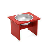 Minimalist Single Dog Bowl Dog Bowls Loll Designs Apple Red Medium 