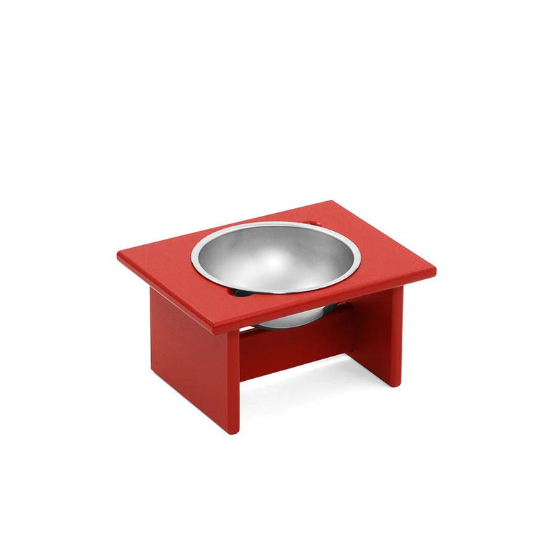 Minimalist Single Dog Bowl Dog Bowls Loll Designs Apple Red Small 