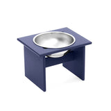 Minimalist Single Dog Bowl Dog Bowls Loll Designs Navy Blue Medium 