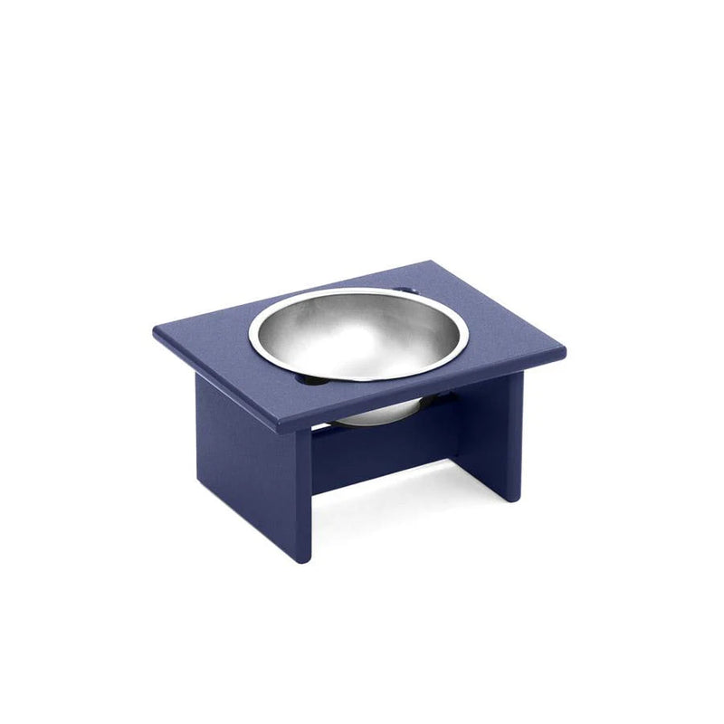 Minimalist Single Dog Bowl Dog Bowls Loll Designs Navy Blue Small 