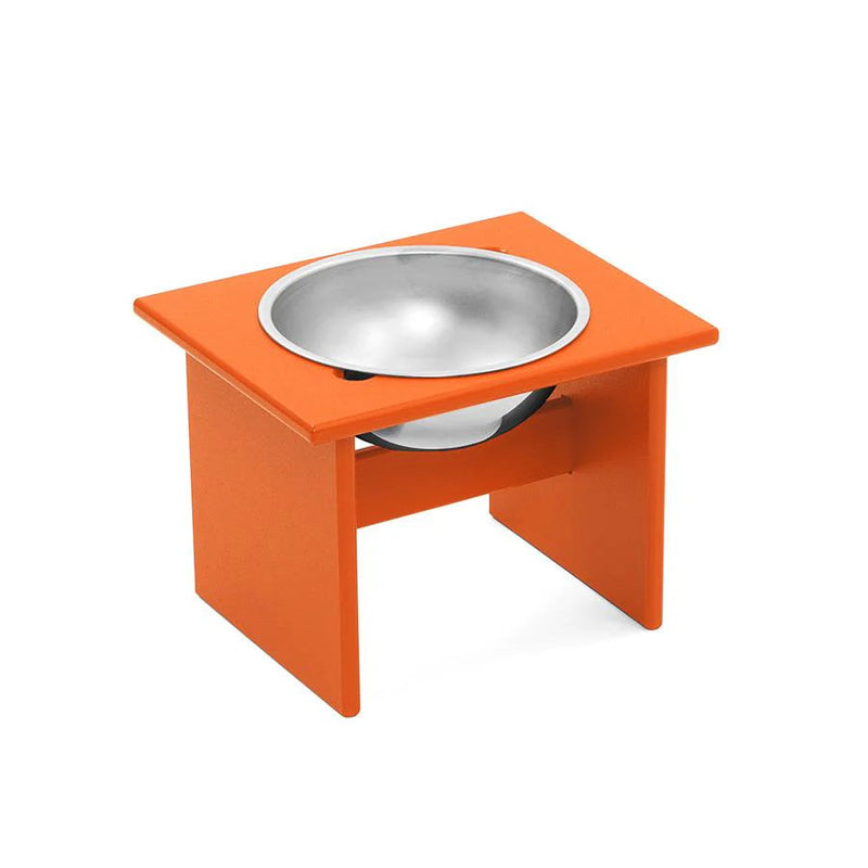 Minimalist Single Dog Bowl Dog Bowls Loll Designs Sunset Orange Medium 