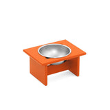 Minimalist Single Dog Bowl Dog Bowls Loll Designs Sunset Orange Small 