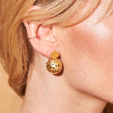 Moon Drop Jacket Earrings