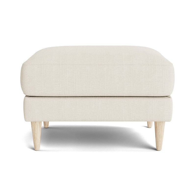 Mota Ottoman in Natural Latex - Linen