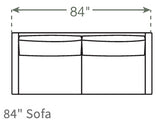 Mota Sofa in Natural Latex - Recycled Polyester