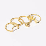 Mulxiply Arch Stacking Ring - Hammered Brass Rings Mulxiply 