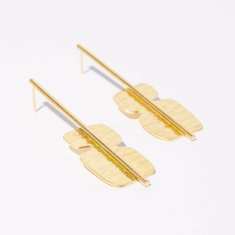 Mulxiply Cairn Cascade Earrings - Brass Earrings Mulxiply 