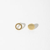 Mulxiply Circle Stud Earrings - Brass Earrings Mulxiply 