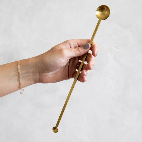 Mulxiply Cocktail Bar Spoon - Brass Serving Utensils Mulxiply 