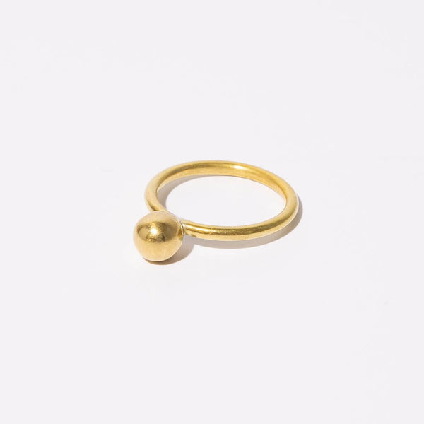 Mulxiply Droplet Stacking Ring - Hammered Brass Rings Mulxiply 