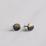 Mulxiply Duo Dot Mixed Metal Stud Earrings Earrings Mulxiply 