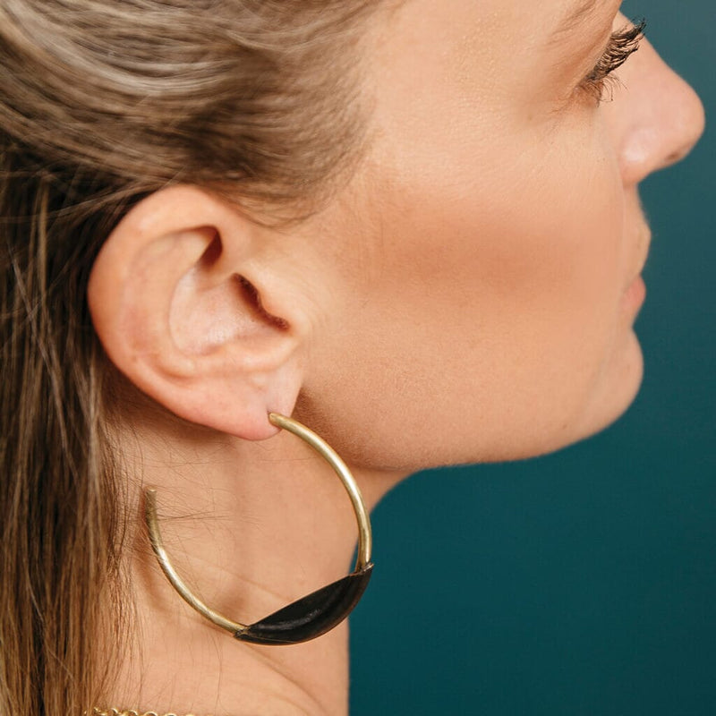 Mulxiply Earth + Sky Hoop Earrings Earrings Mulxiply 