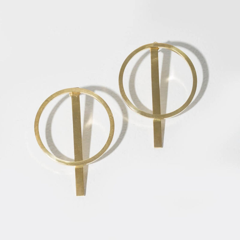 Mulxiply Embrace 2-in-1 Earrings - Brass Earrings Mulxiply 