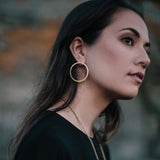 Mulxiply Embrace 2-in-1 Earrings - Brass Earrings Mulxiply 