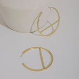 Mulxiply Embrace Hoop Earrings - Brass Earrings Mulxiply 