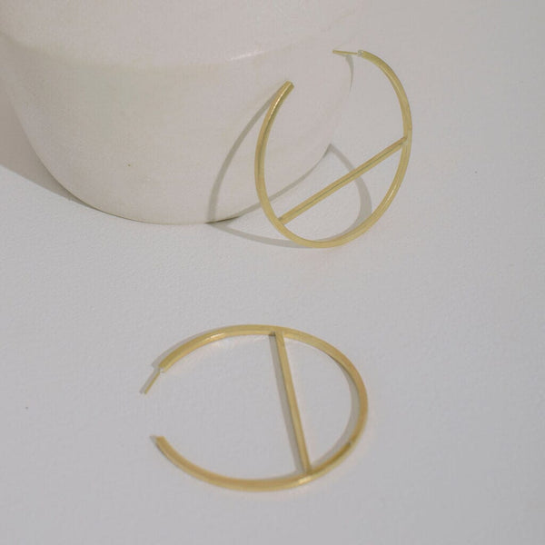 Mulxiply Embrace Hoop Earrings - Brass Earrings Mulxiply 