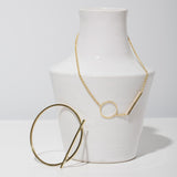 Mulxiply Embrace Link Necklace - Brass Necklaces Mulxiply 