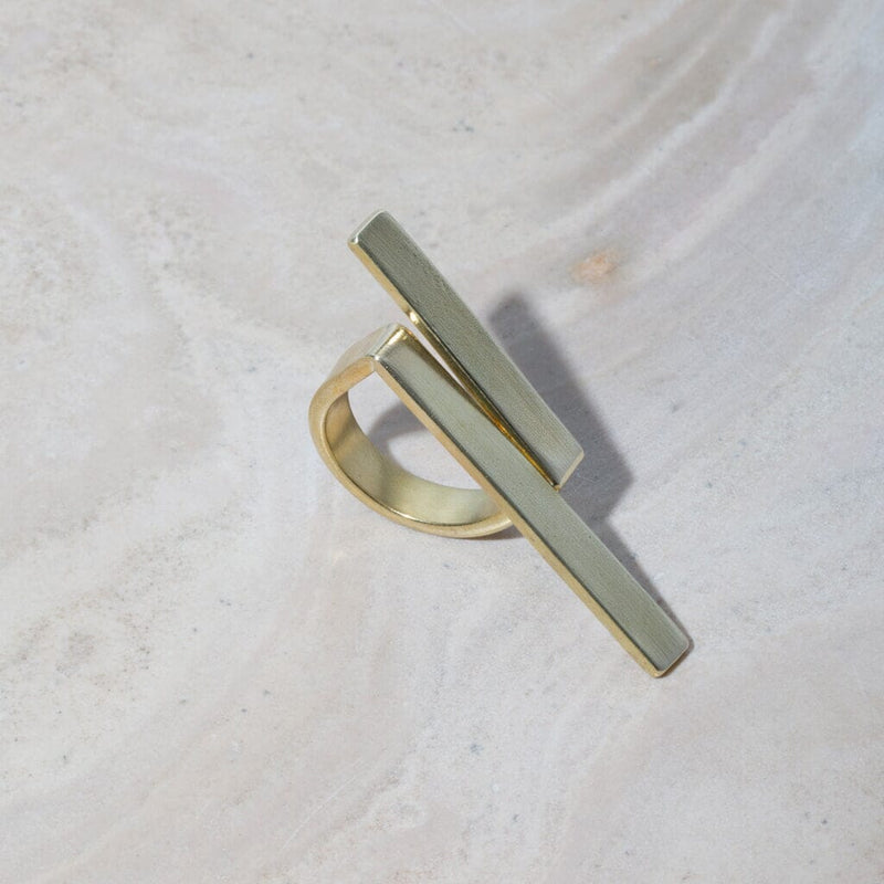 Mulxiply Embrace Wrap Ring - Brass Rings Mulxiply 