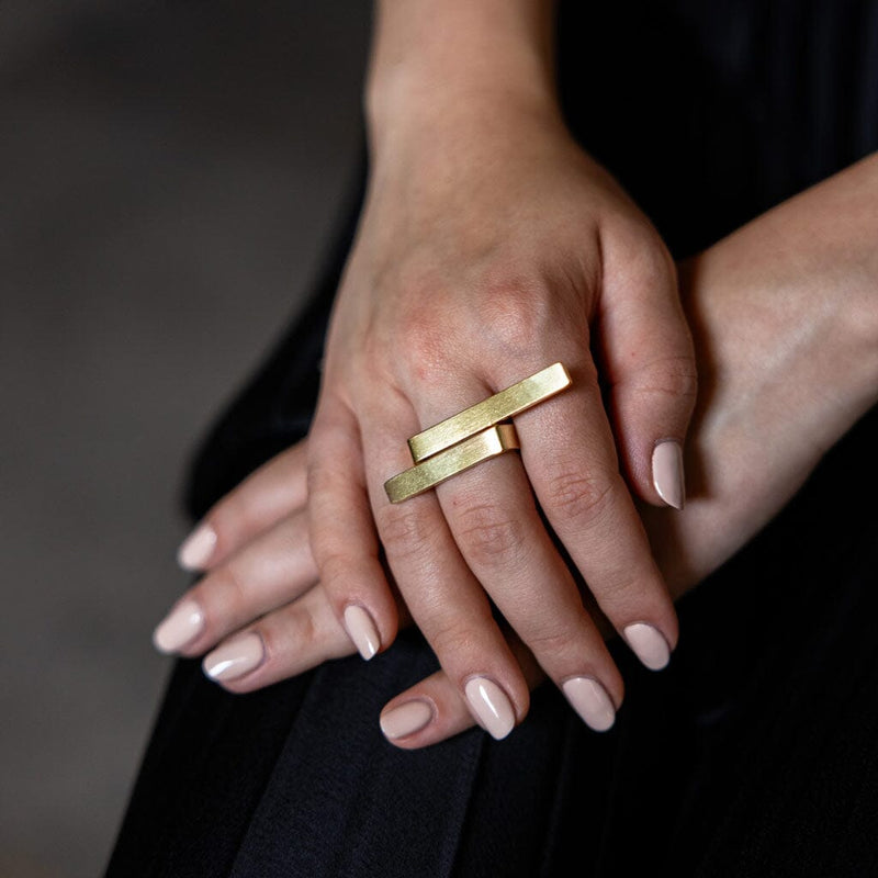 Mulxiply Embrace Wrap Ring - Brass Rings Mulxiply 