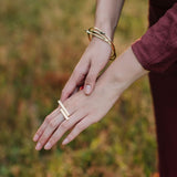 Mulxiply Embrace Wrap Ring - Brass Rings Mulxiply 