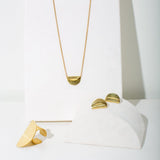 Mulxiply Enfold Necklace - Brass Necklaces Mulxiply 