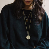 Mulxiply Granule Necklace - Brass + Sterling Silver Necklaces Mulxiply 