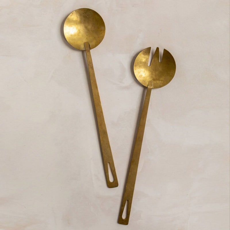 Mulxiply Long Serving Spoon - Brass Serving Utensils Mulxiply 