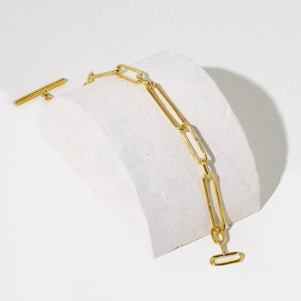 Mulxiply Loop Link Bracelet - Brass Bracelets Mulxiply 