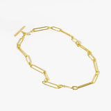 Mulxiply Loop Link Necklace - Brass Necklaces Mulxiply 