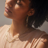 Mulxiply Loop Link Necklace - Brass Necklaces Mulxiply 