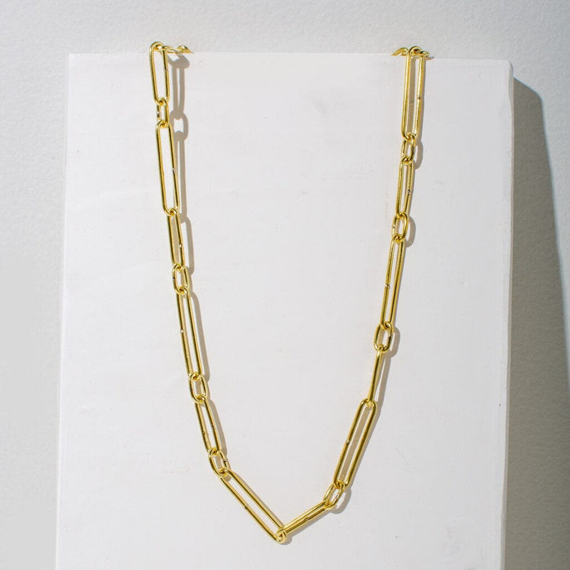 Mulxiply Loop Link Necklace - Brass Necklaces Mulxiply 