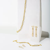 Mulxiply Loop Link Necklace - Brass Necklaces Mulxiply 