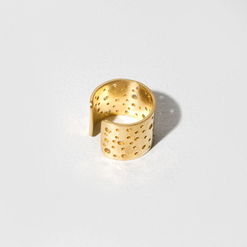 Mulxiply Moon Adjustable Cuff Ring - Brass Rings Mulxiply 