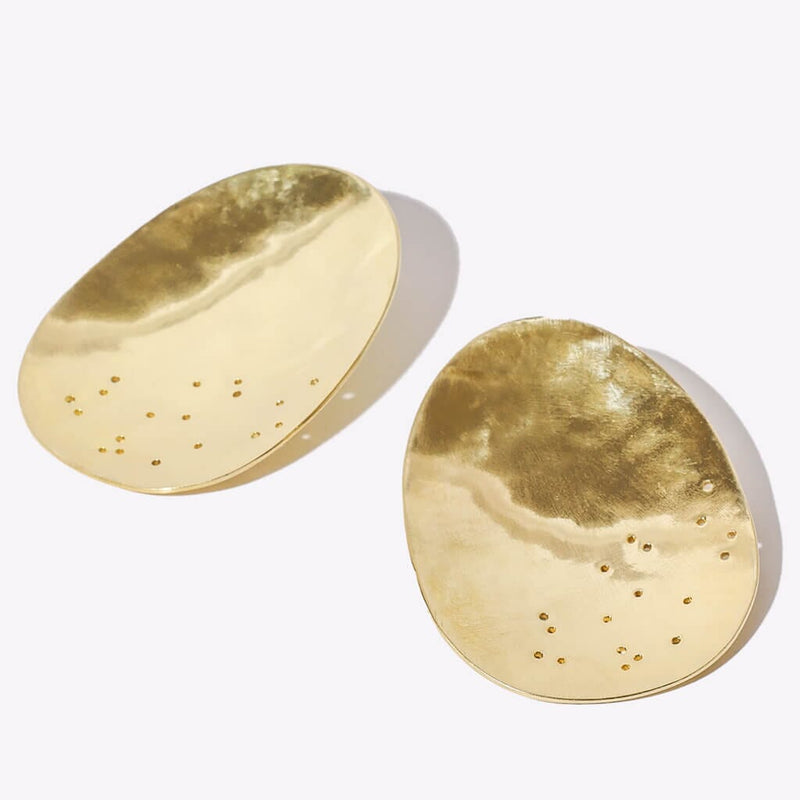 Mulxiply Origin Statement Earrings - Brass Earrings Mulxiply 