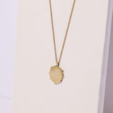 Mulxiply Oval Locket Necklace - Brass Necklaces Mulxiply 